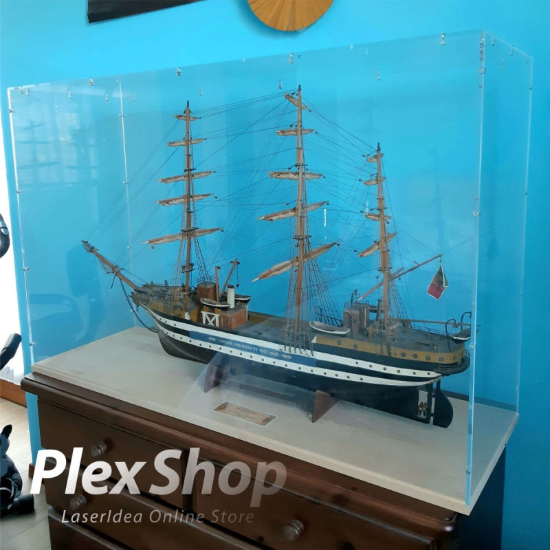 Teca in plexiglass smontabile per lego e modellismo