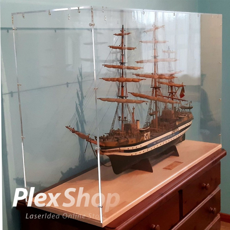 Teca in plexiglass smontabile per lego e modellismo