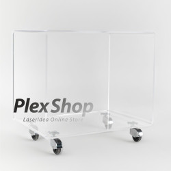 Carrello in Plexiglass Trasparente su Misura