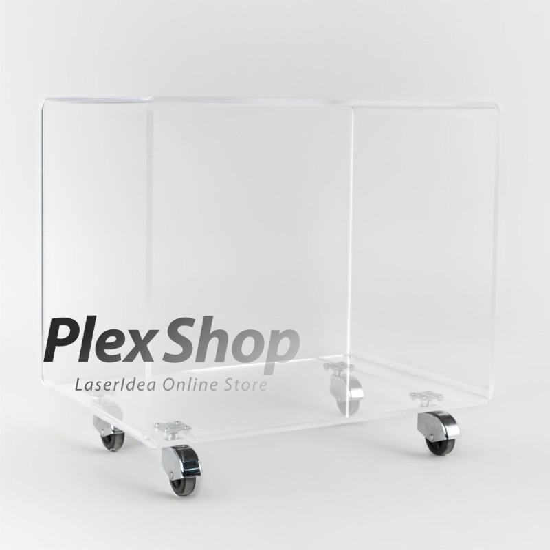 Carrello in Plexiglass Trasparente su Misura