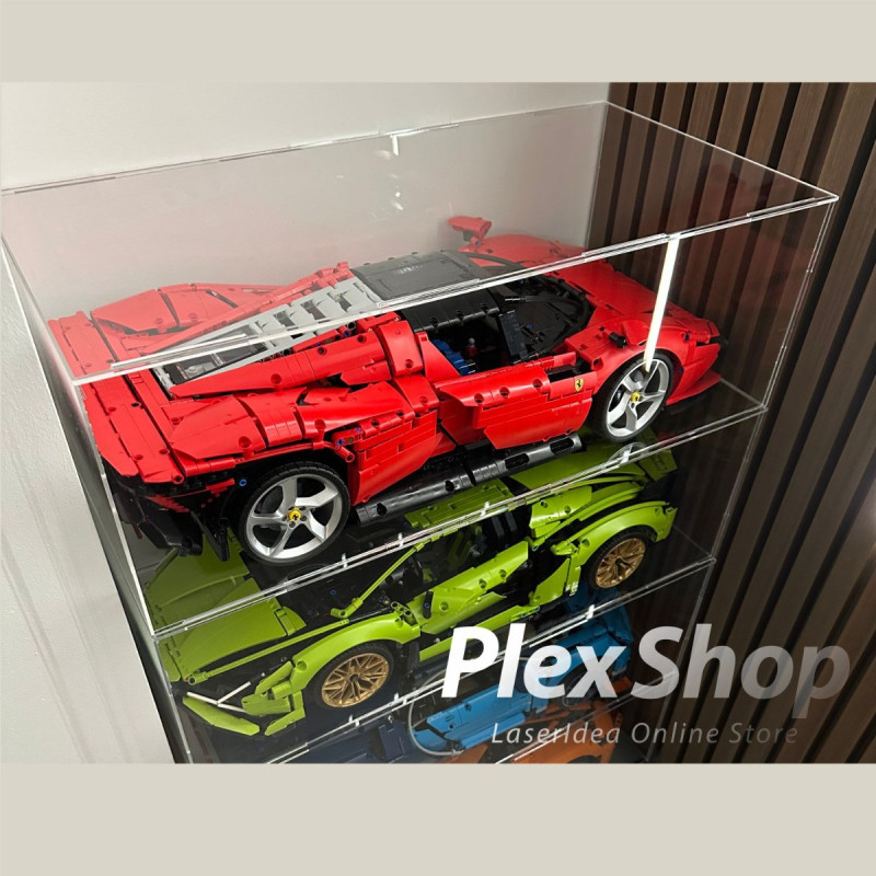 Teca in plexiglass per Lego economica su Misura