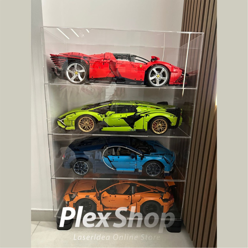 Teca in plexiglass per Lego economica su Misura