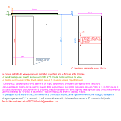 Binario ammortizzato per porta scorrevole in plexiglass