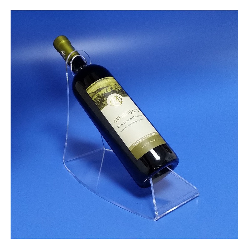 Portabottiglie vino in plexiglass trasparente | Laseridea