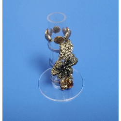 Espositore porta anelli in plexiglass trasparente