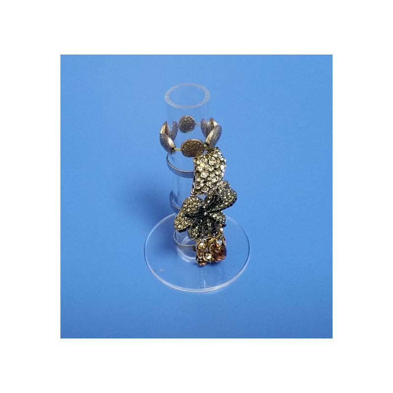 Espositore porta anelli in plexiglass trasparente