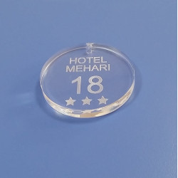 Portachiave in plexiglass per Albergo, Hotel e Promozionale
