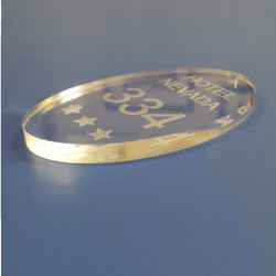 Portachiave in plexiglass per Albergo, Hotel e Promozionale