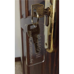 Portachiave in plexiglass per Albergo, Hotel e Promozionale