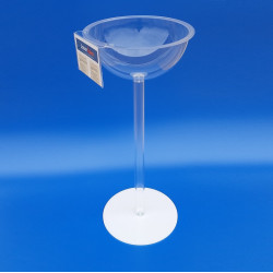Espositore da terra a mezza sfera in plexiglass