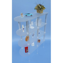 Espositore in plexiglass con ripiani satinati | Laseridea