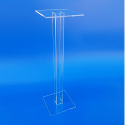 Piedistallo espositivo in plexiglass trasparente