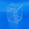 Urna in plexiglass per raccolta fondi offerte e votazioni