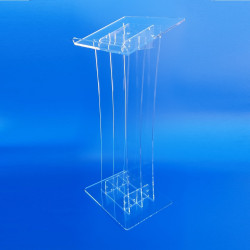 Leggio in Plexiglass trasparente per conferenze e convegni
