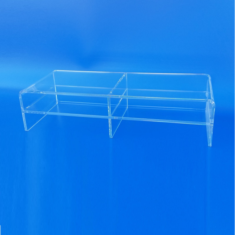 Mobile porta TV in plexiglass trasparente su misura