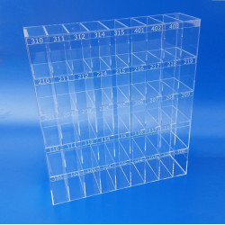 Casellario in plexiglass su misura per Alberghi ed Hotel