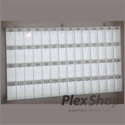 Casellario in plexiglass su misura per Alberghi ed Hotel