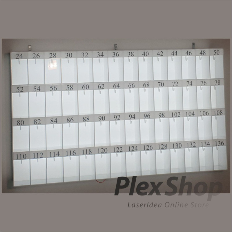 Casellario in plexiglass su misura per Alberghi ed Hotel