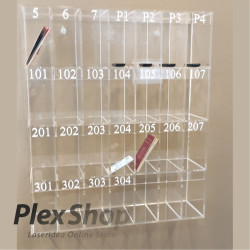 Casellario in plexiglass su misura per Alberghi ed Hotel