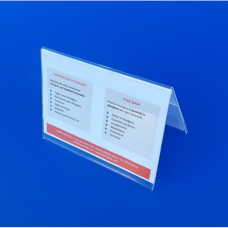 Cavaliere bifacciale in plexiglass