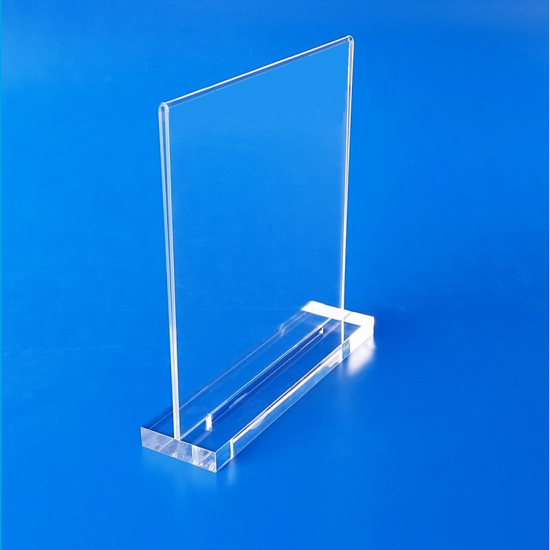 Portafoto - portamenu in plexiglas con base