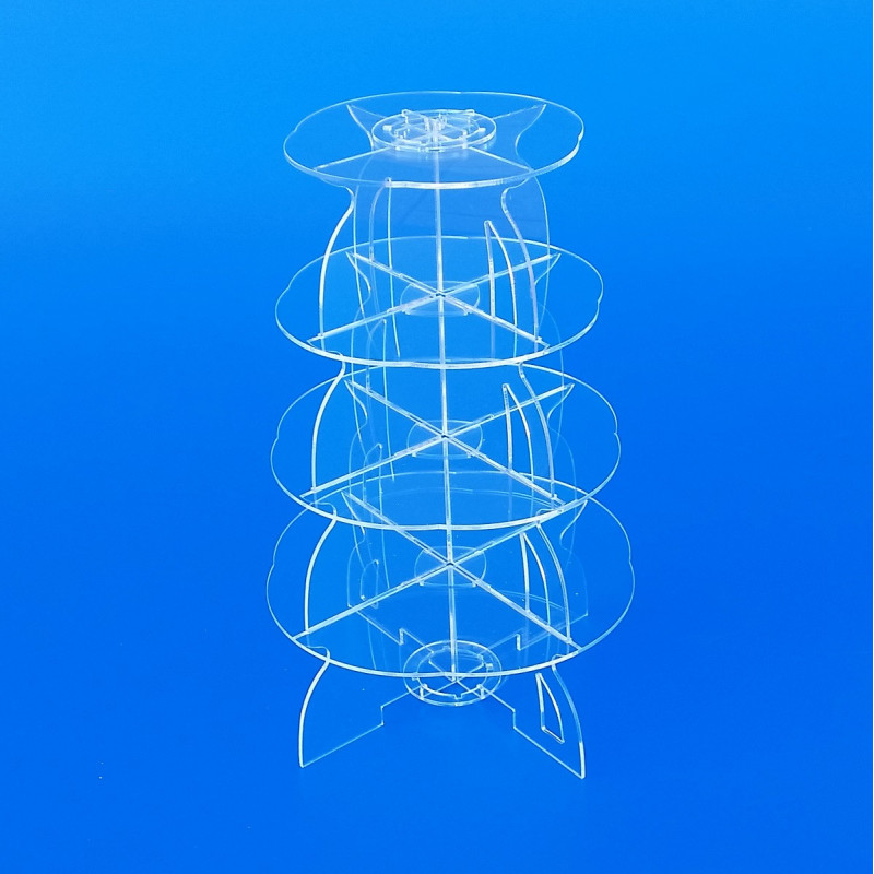 Gondola in plexiglass trasparente su misura per Farmacia