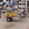 Gondola in plexiglass trasparente su misura per Farmacia