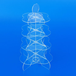 Gondole circolari in plexiglass trasparente su misura