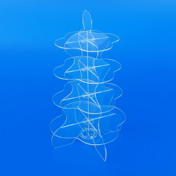 Gondole circolari in plexiglass trasparente su misura