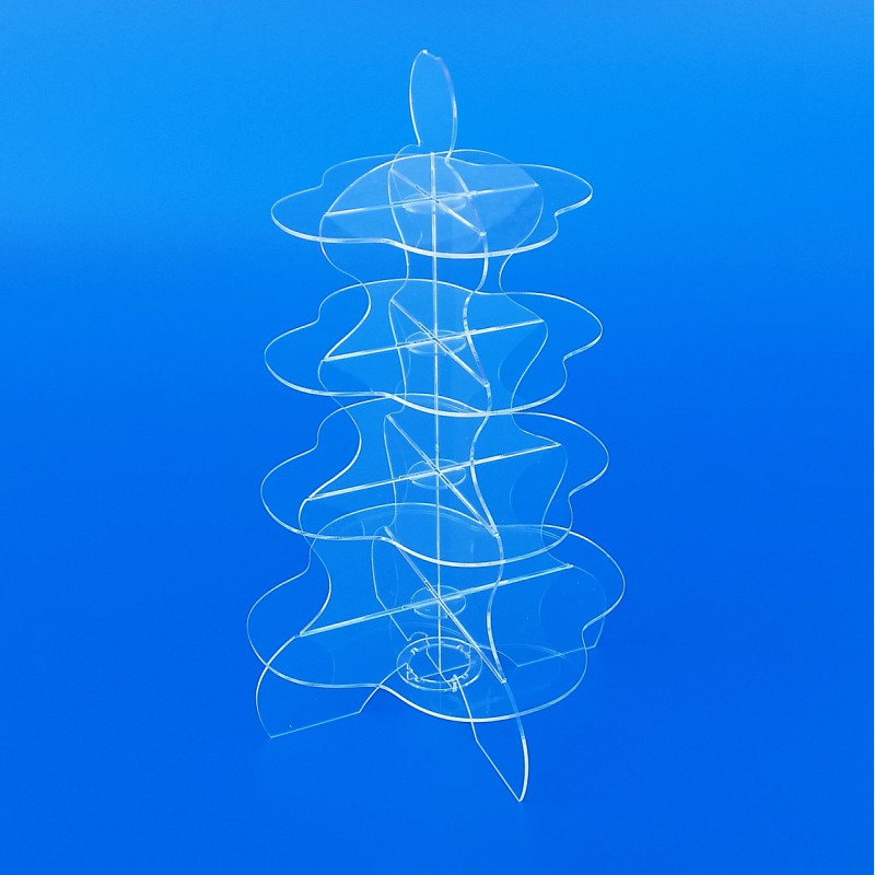 Gondole circolari in plexiglass trasparente su misura