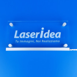 Targhe ed insegne in PMMA luminose a led su misura