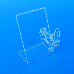 Portafoto plexiglass cavallo marcato a laser