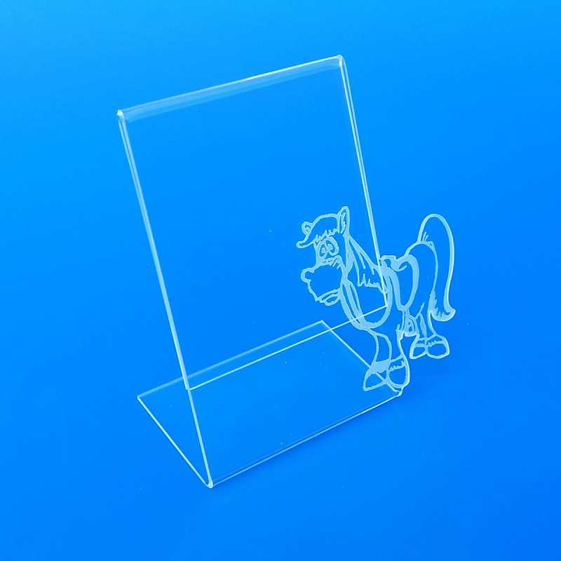 Portafoto plexiglass cavallo marcato a laser