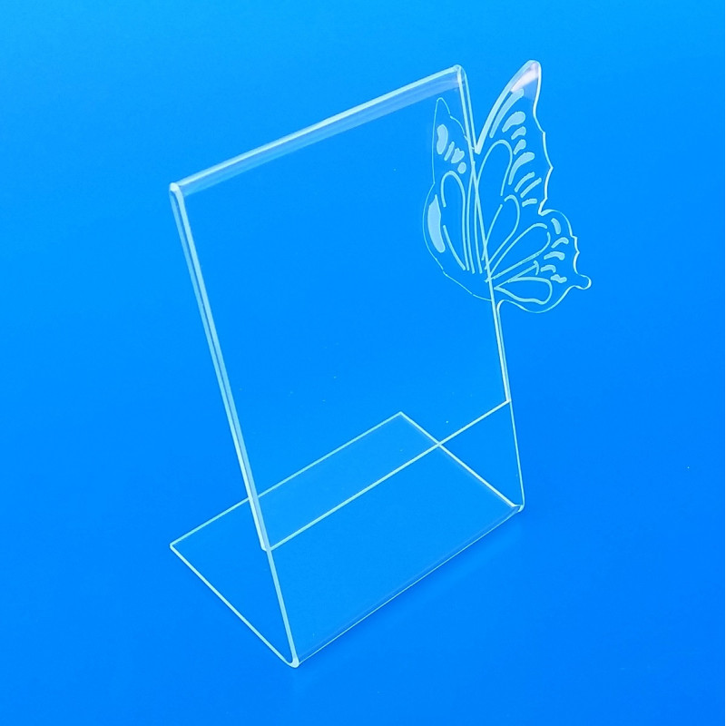 Portaritratti plexiglass farfalla marcato a laser