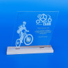 Trofeo in plexiglass e legno personalizzabile