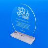 Trofeo in plexiglass e legno personalizzabile