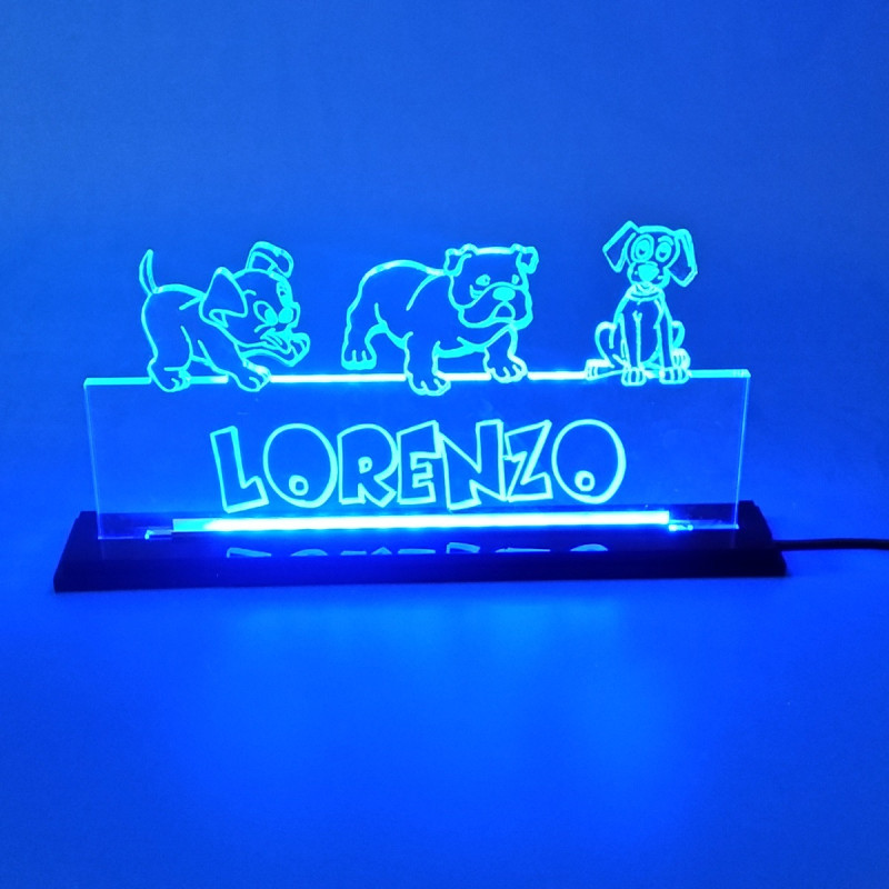Targhe in plexiglass luminose a led personalizzate