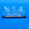 Targa in plexiglass luminosa a led personalizzata