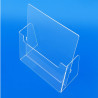 Porta brochures in plexiglass trasparente da tavolo