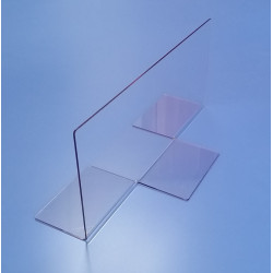 Divisori in plexiglass trasparente per banco frigo