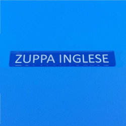 Targhette segnagusto gelati in plexiglass blu