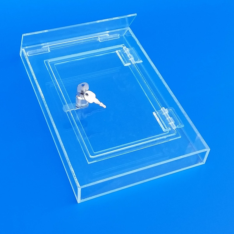 Cassetta postale per lettere in plexiglass trasparente