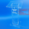 Colonna raccogli biglietti gratta e vinci in plexiglass