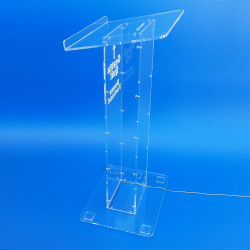 Colonna raccogli biglietti gratta e vinci in plexiglass