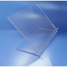 Leggio in plexiglass trasparente da Tavolo verticale