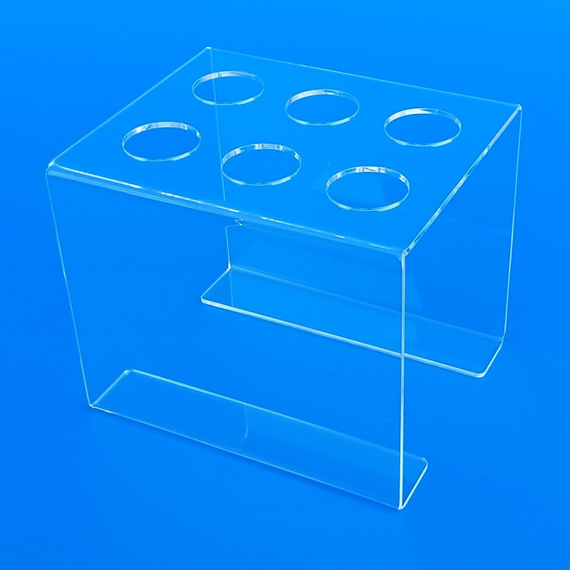 Porta coni gelato da banco in plexiglass trasparente