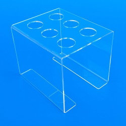 Porta coni gelato da banco in plexiglass trasparente