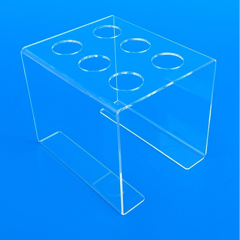 Porta coni gelato da banco in plexiglass trasparente