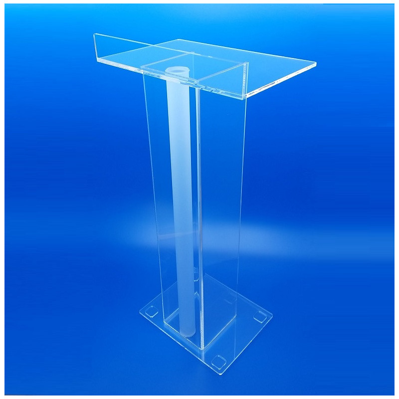 Leggio in plexiglass trasparente per notebook e tablet