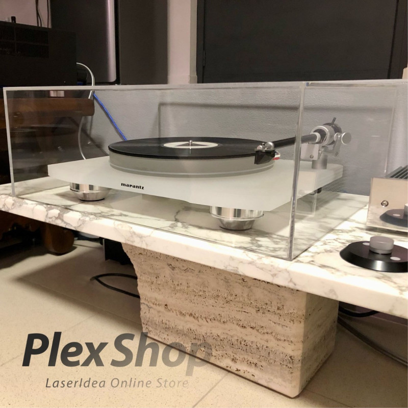 Coperchi giradischi su misura in plexiglass trasparente